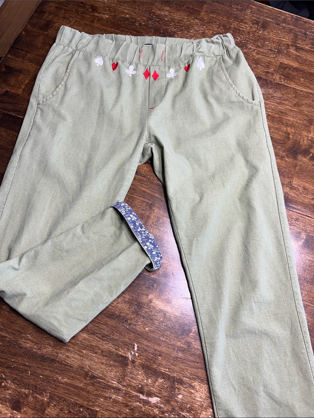 Kapital Herringbone Easy Baker Pants tie is missing